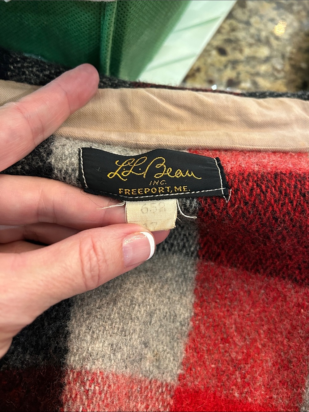 1950’s LL Bean Sz M Red & Black Plaid Wool CruiserJacket - Grail - Picture 5 of 9